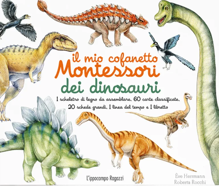 Il mio cofanetto Montessori dei dinosauri. Nuova ediz. Con gadget - Herrmann Ève, Rocchi Roberta