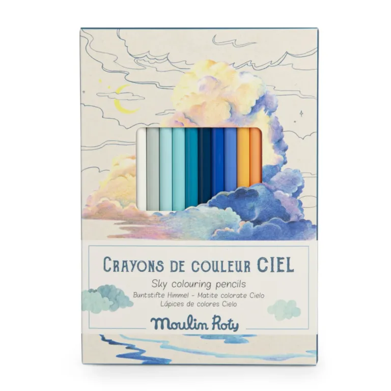 12 crayons de couleur CIEL +cartes Explorateur – 12 colori matite colorate CIELO + Schede