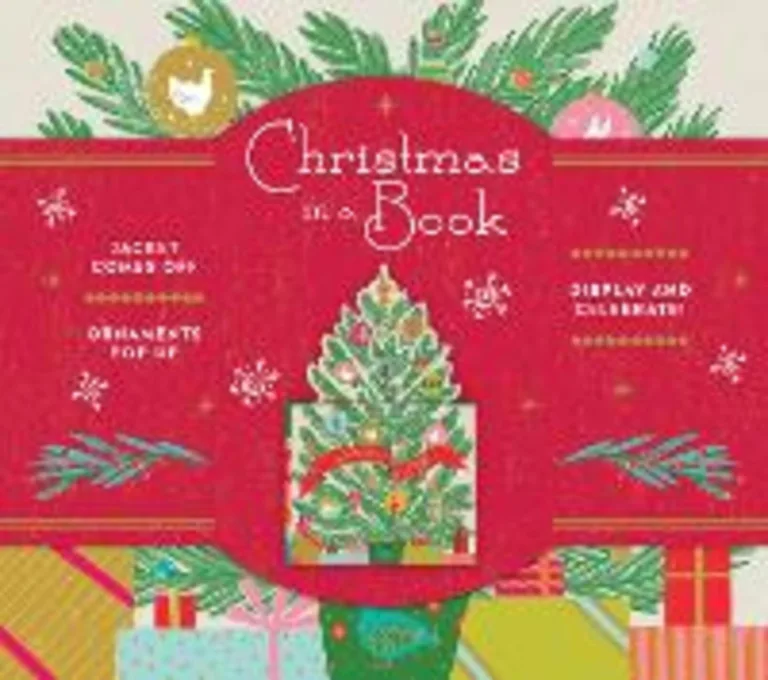 Christmas in a book (uplifting editions): jacket comes off, ornaments pop up display and celebrate!