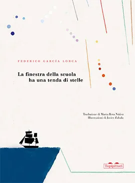 La finestra della scuola ha una tenda di stelle