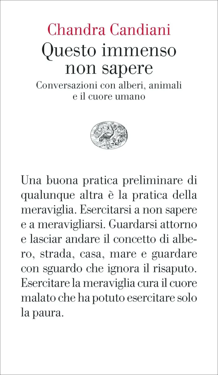questo immenso non sapere