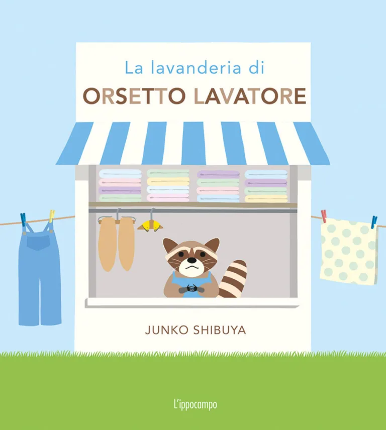 La lavanderia di orsetto lavatore.