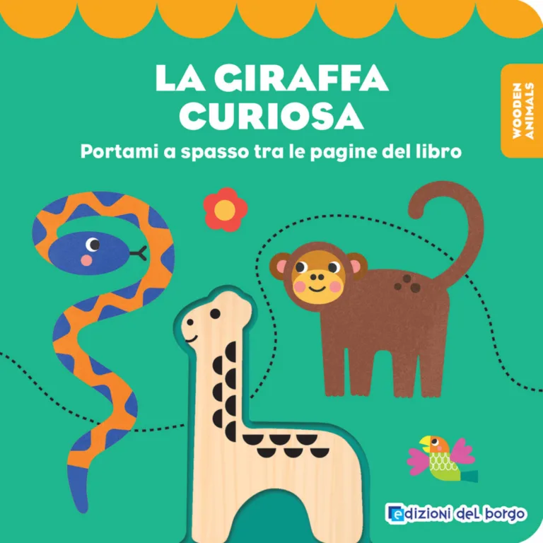 Giraffa curiosa. Wooden animals