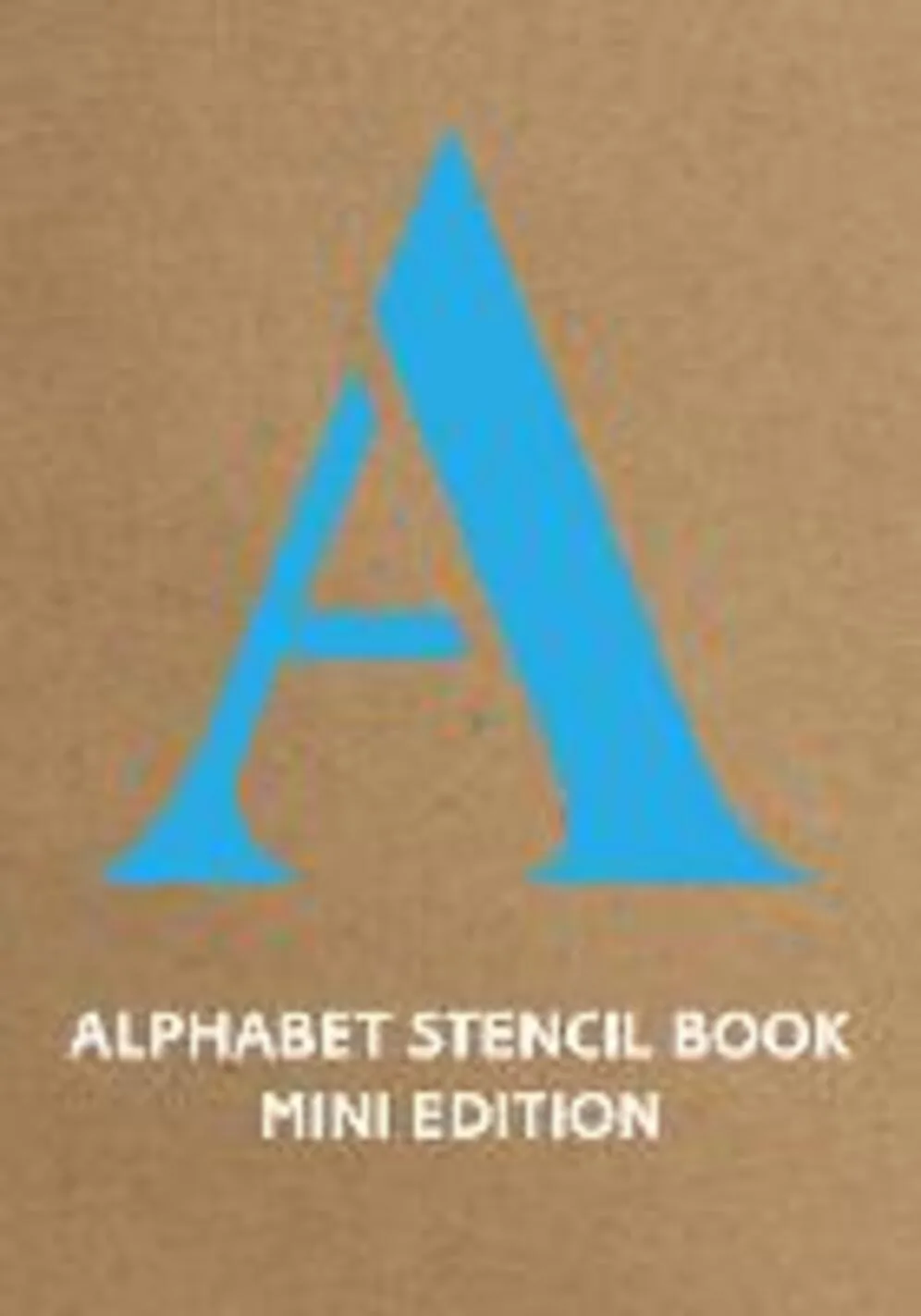 ALPHABET STENCIL BOOK MINI EDITION (BLUE