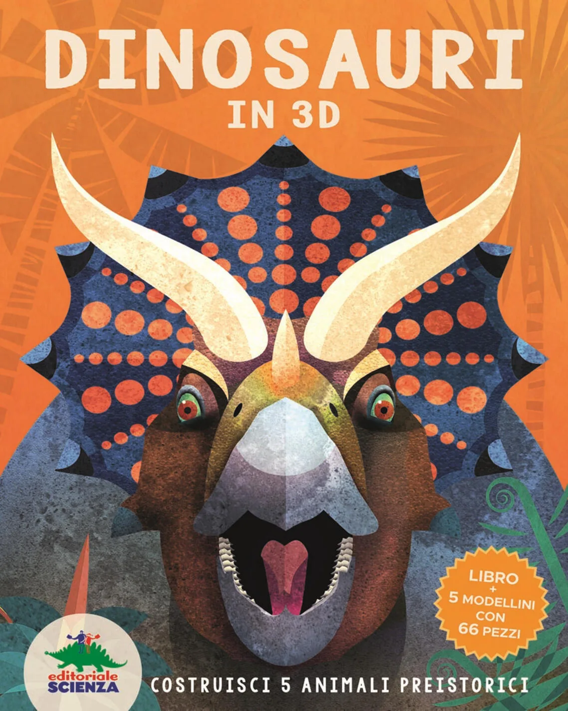 Dinosauri in 3D. Costruisci 5 animali preistorici