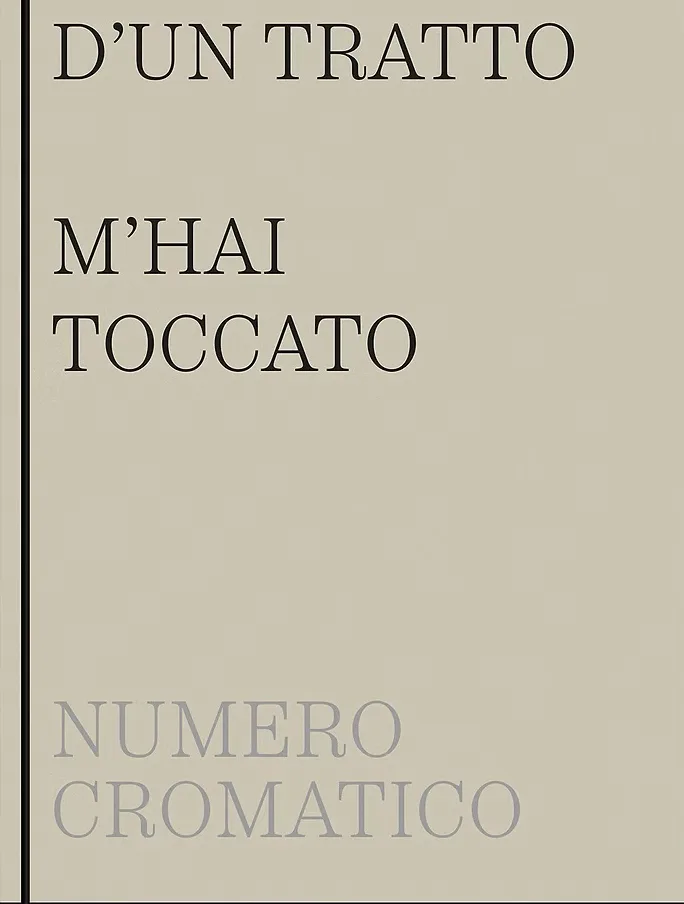 D'un tratto m'hai toccato