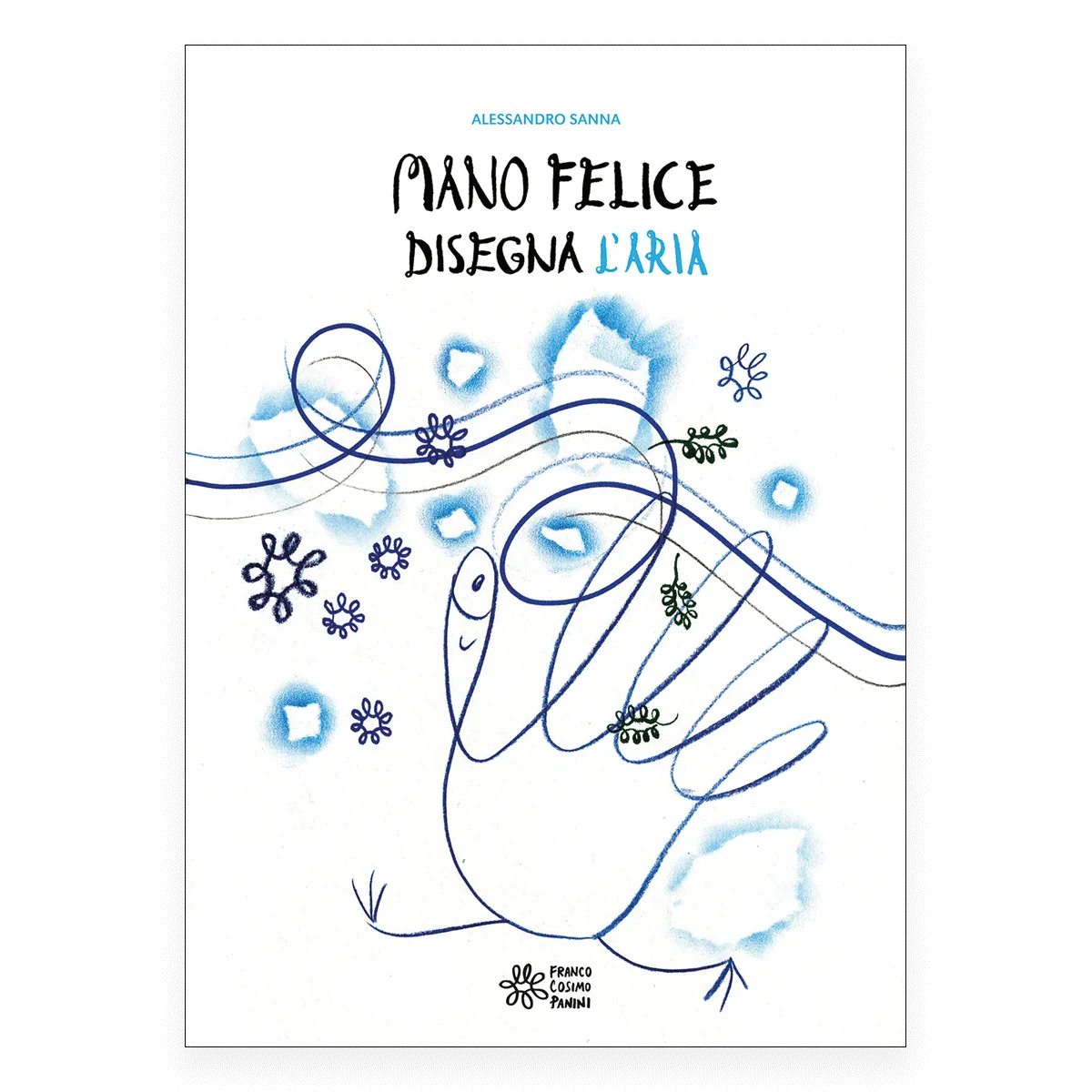 Mano felice disegna l'aria