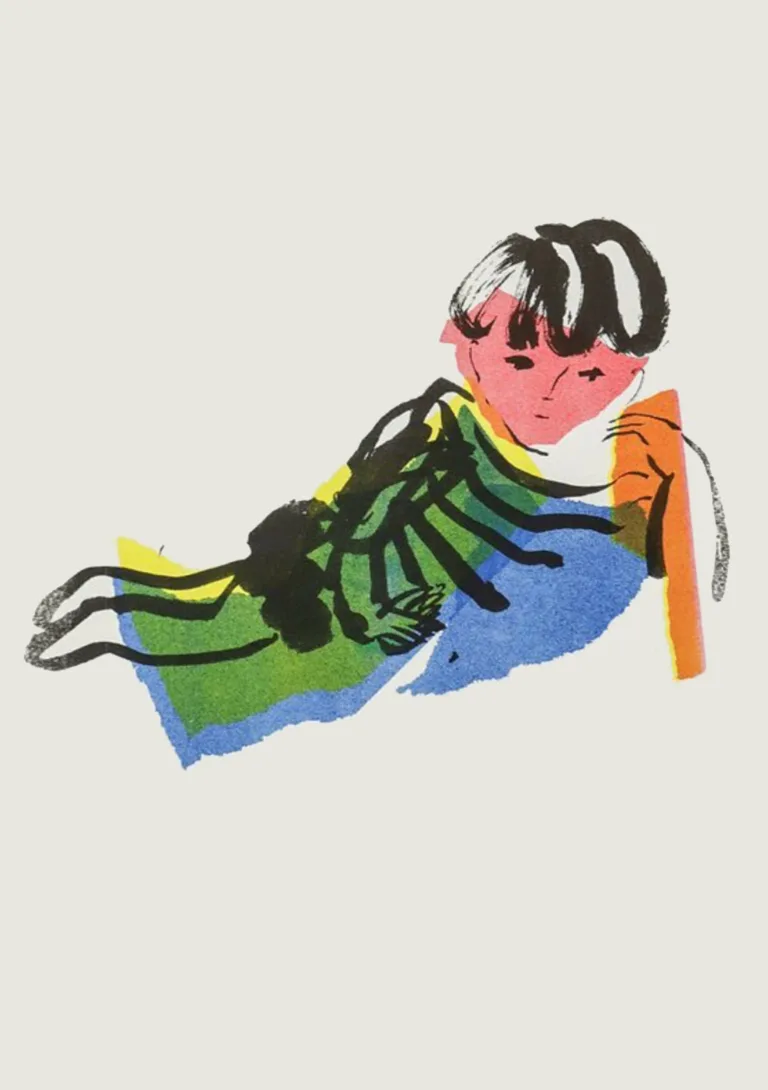 Stampa risograph bambino 4 colori