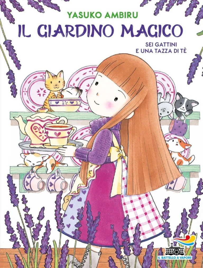 sei gattini e una tazza di tè. il giardino magico