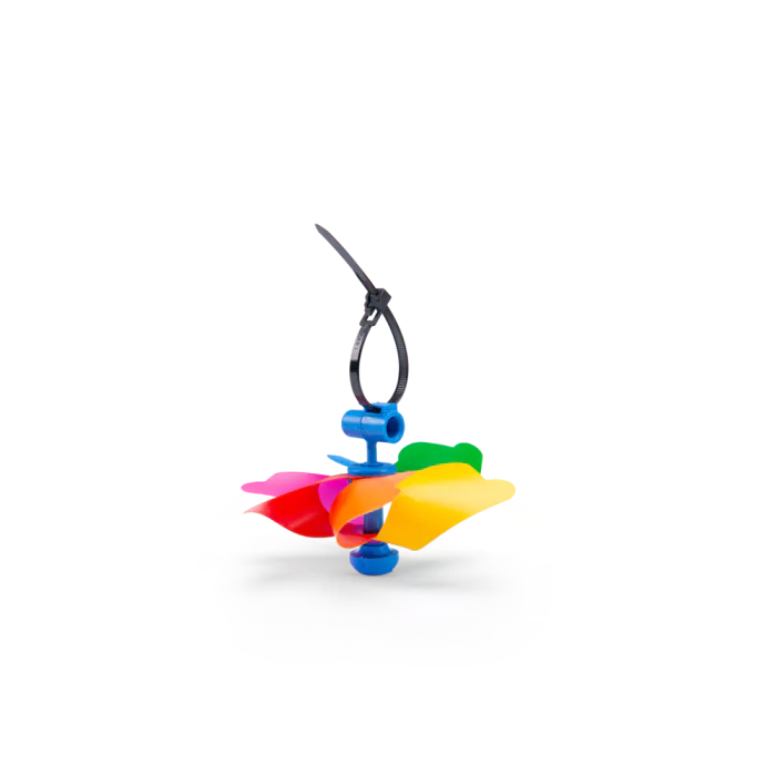 Moulin à vent avec attache pour guidon Aujourd'hui c'est mercredi - Girandola con attacco Aujourd'hui c'est mercredi