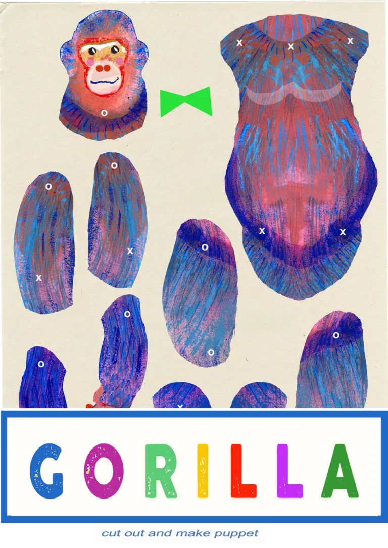 Gorilla - ritaglia e costruisci