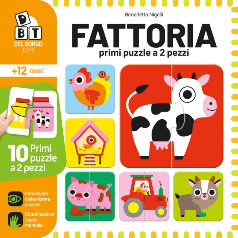 Fattoria. Primi puzzle 2 pezzi