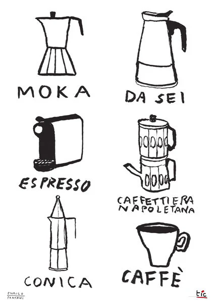 Poster A3 mix caffè