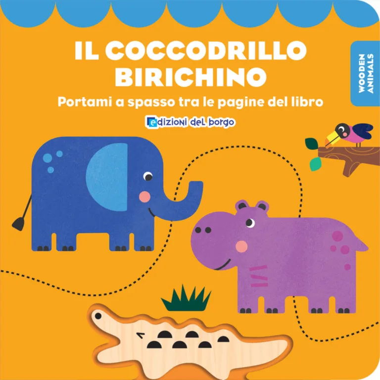 Il coccodrillo birichino. Wooden animals. Con personaggio in legno