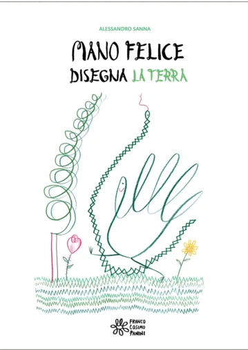 Mano felice disegna terra