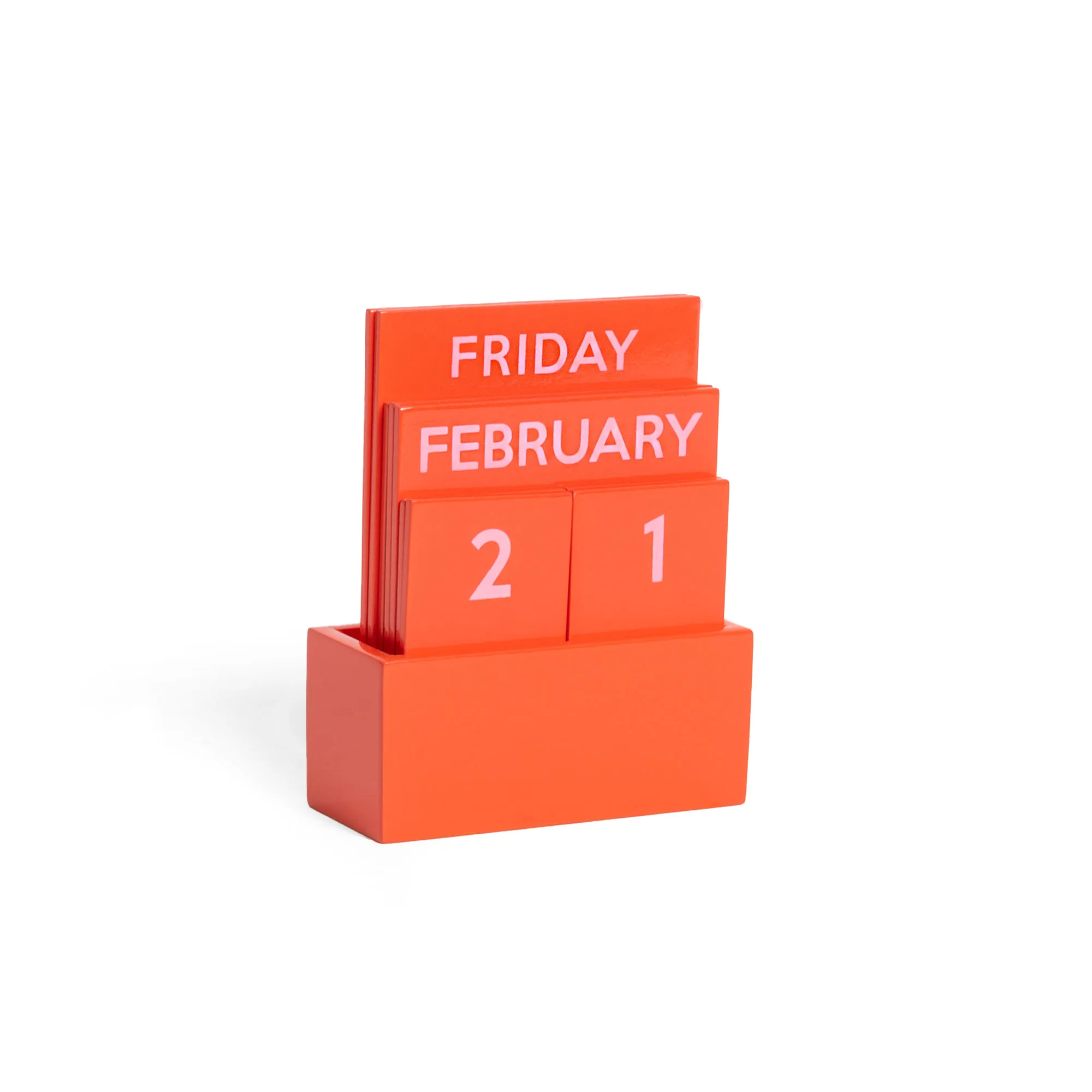 Calendario piccolo rosso lucido