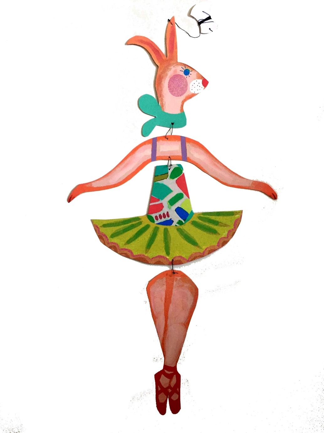 Giostrina cinetica -  ballerina coniglio