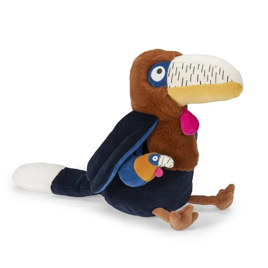 Peluche grande attività bucero Litchi