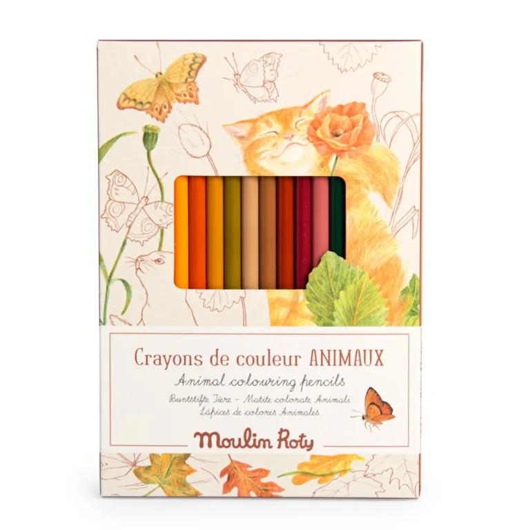 12 crayons de couleur+cartes Jardinier - 12 colori matite colorate+schede