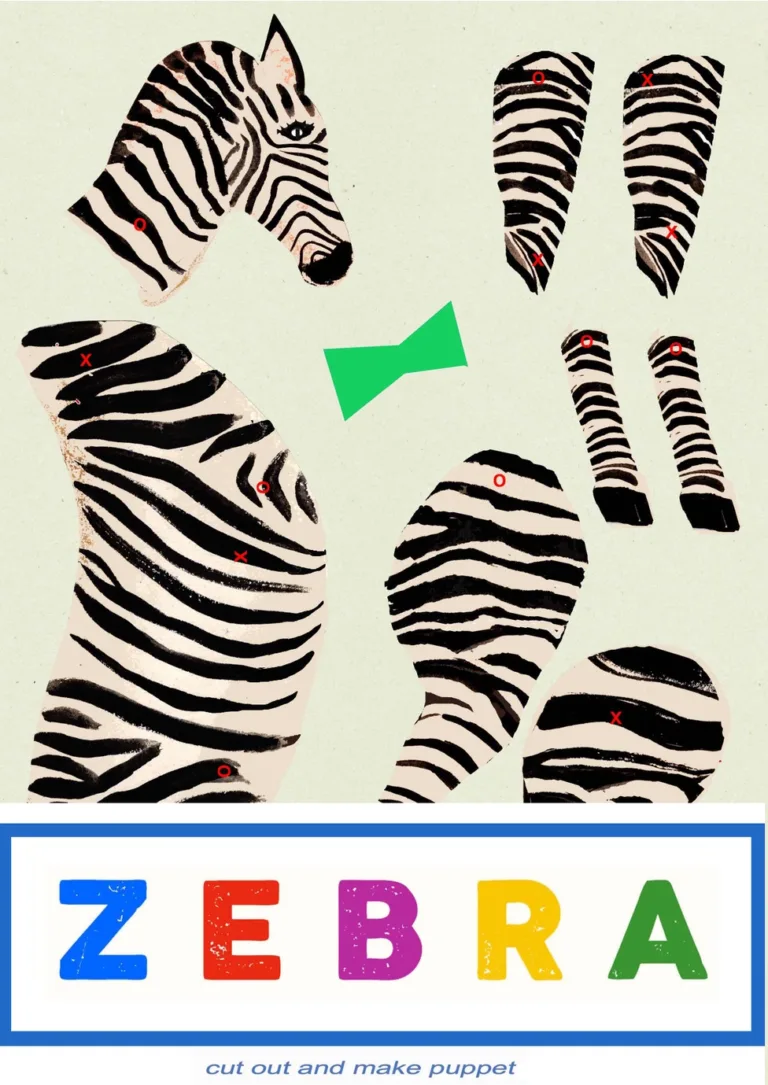 Coccodrillo - ritaglia e costruisci