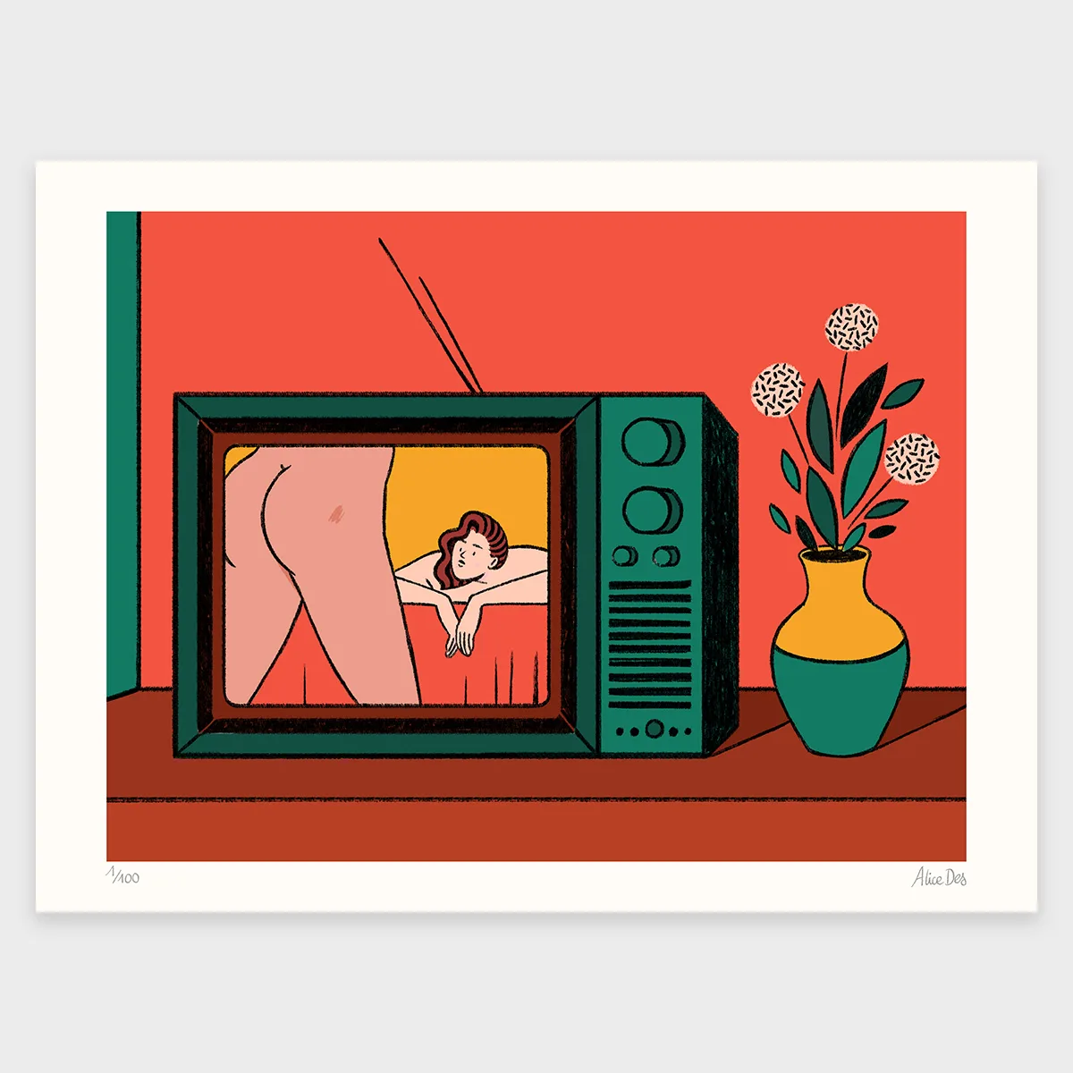 The tv