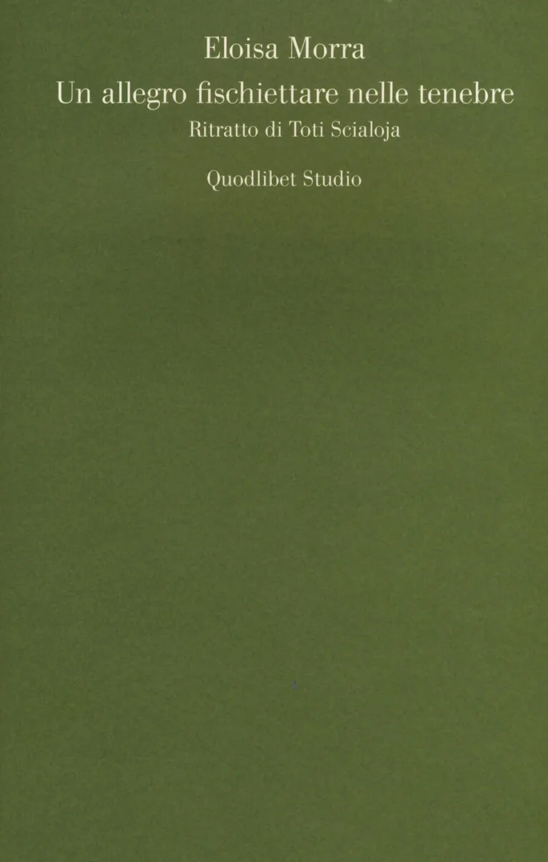 Un allegro fischiettare nelle tenebre. Ritratto di Toti Scialoja