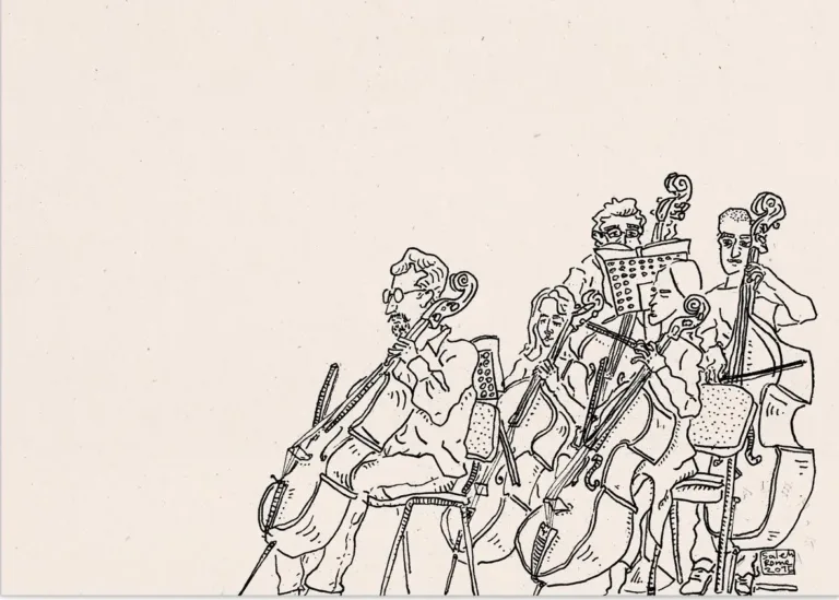 The cello players