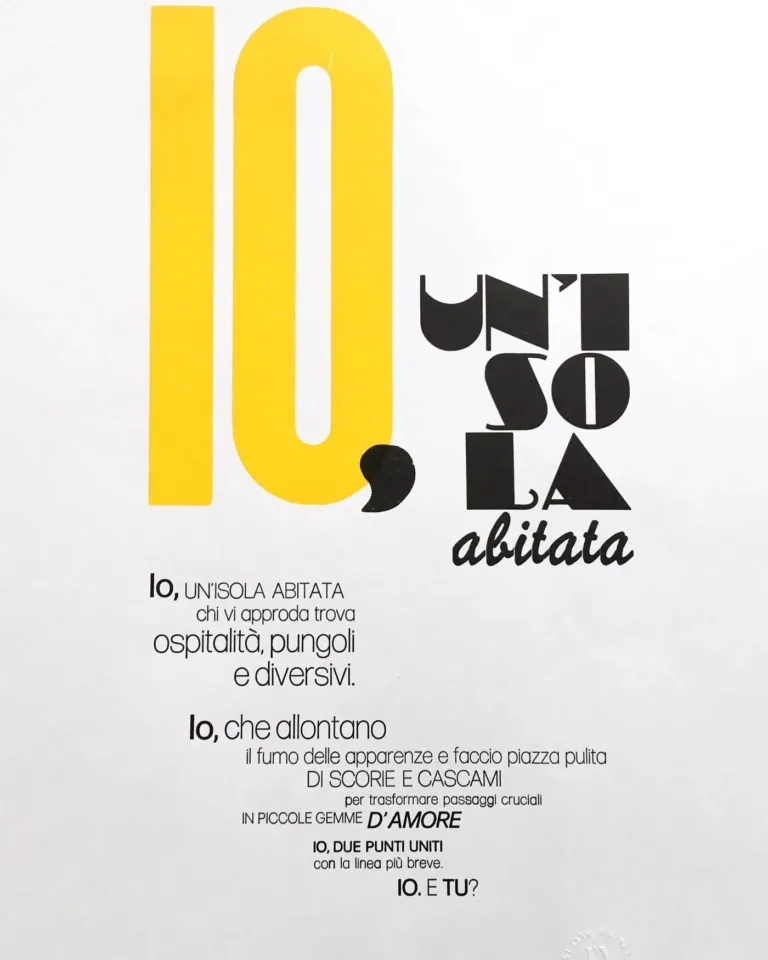 Io un'isola abitata poster