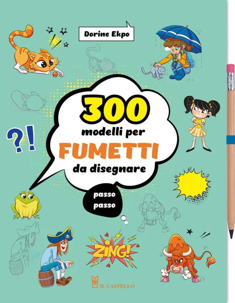 300 modelli per fumetti da disegnare passo passo. ediz. a colori. con matita