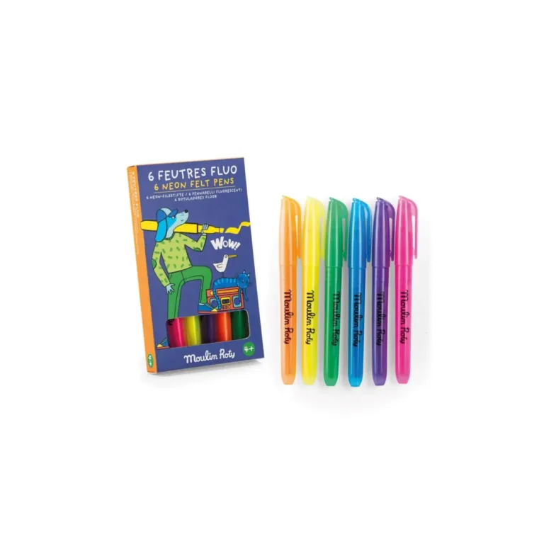 6 feutres fluo - 6 pennarelli fluorescenti