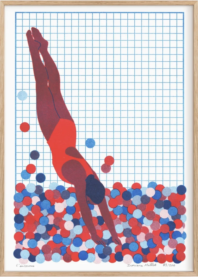 The Unknown (versione a colori saturi) | Risograph A4