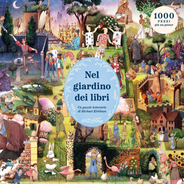 Nel giardino dei libri. puzzle 1000 pezzi. Con poster