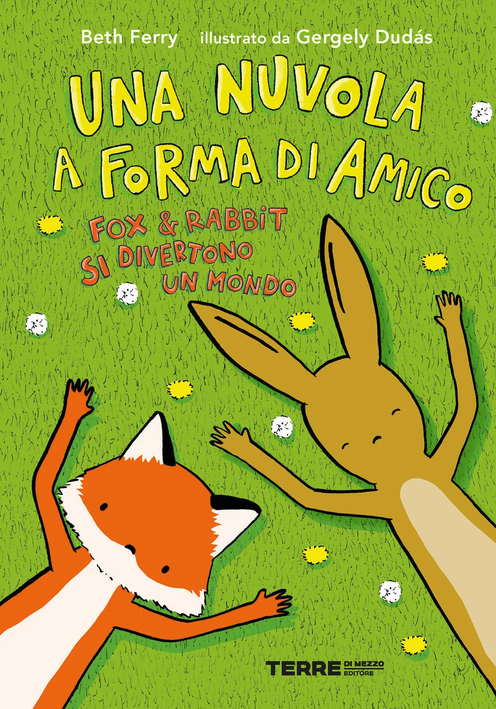 Una nuvola a forma di amico Fox & Rabbit si divertono un mondo