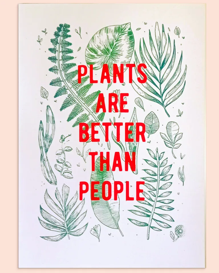 Plants are better than people