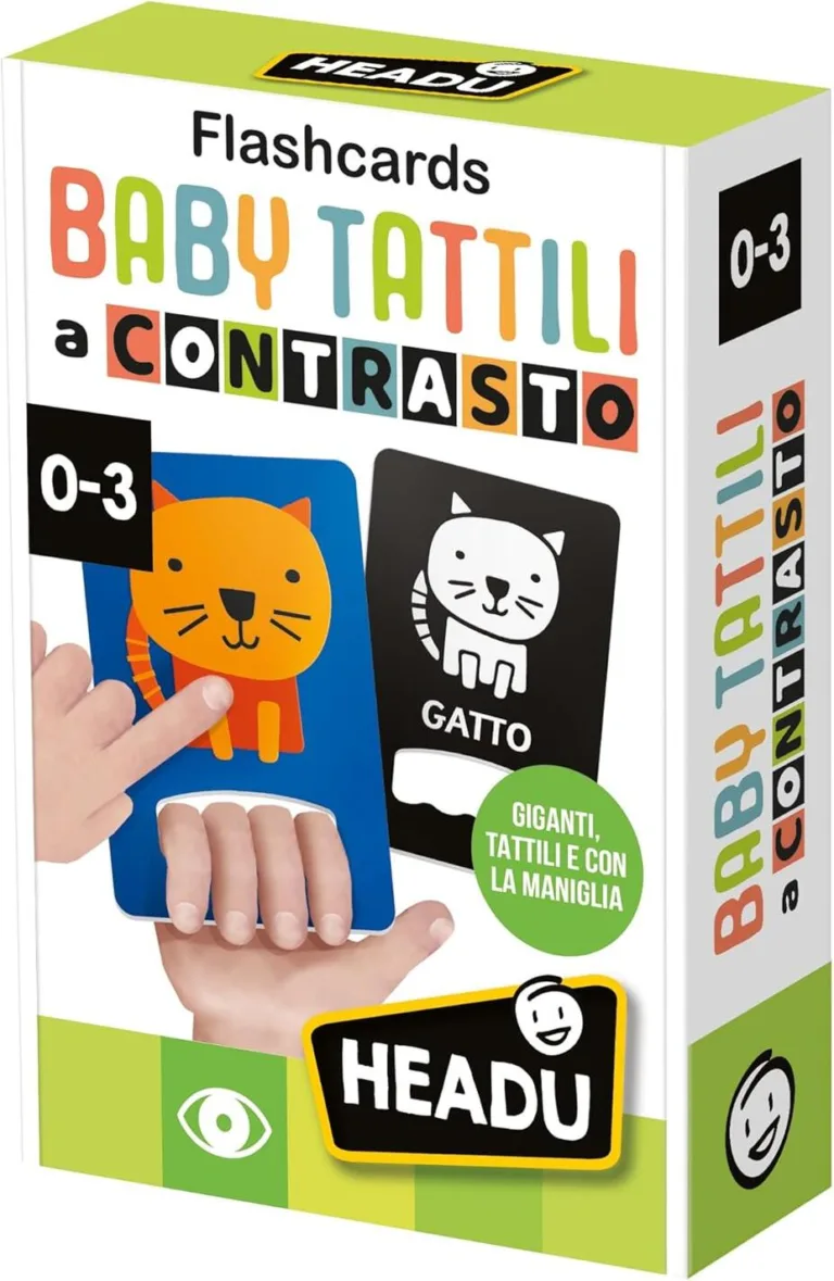 Flashcards baby tattili a contrasto
