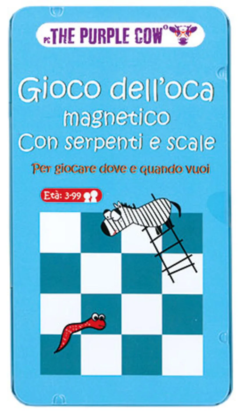 Gioco dell'oca magnetico con serpenti e scale
